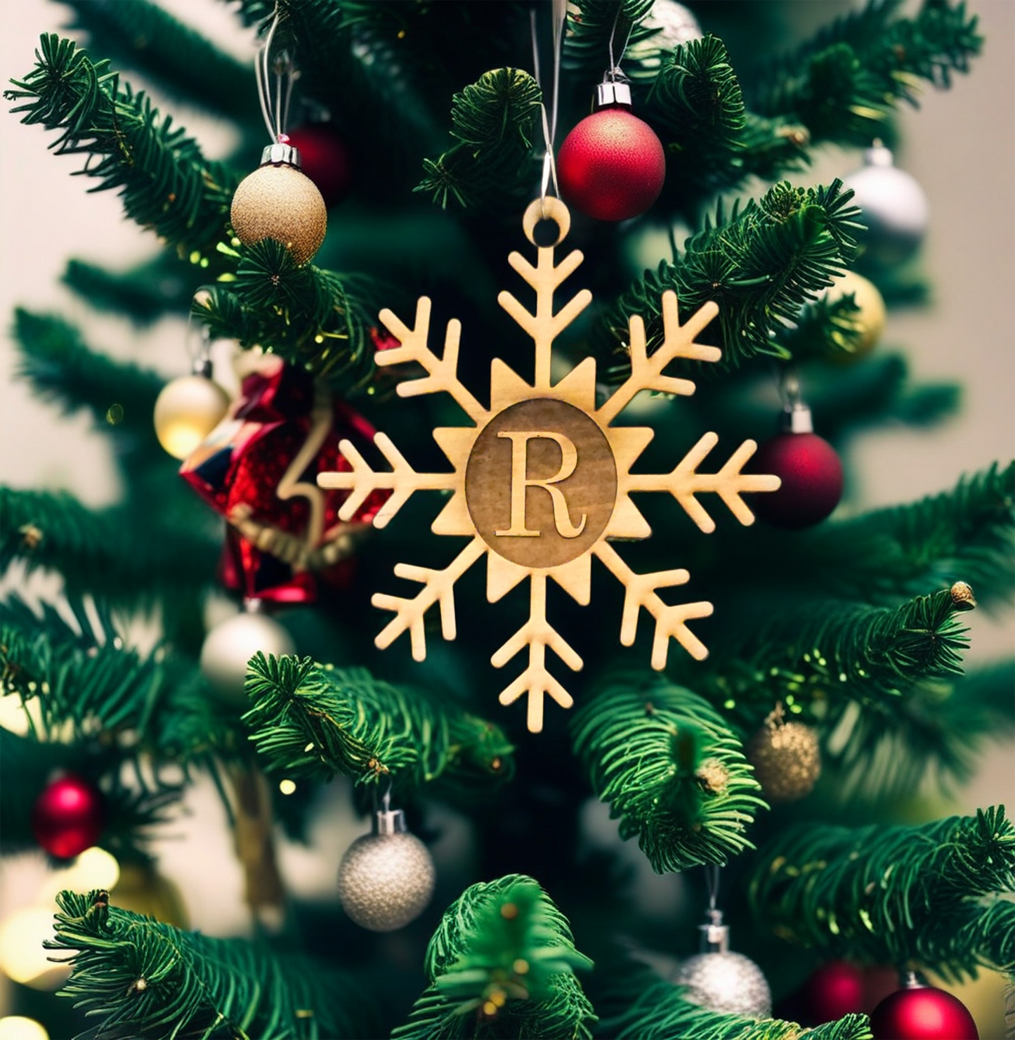 Monogram Snowflake #1