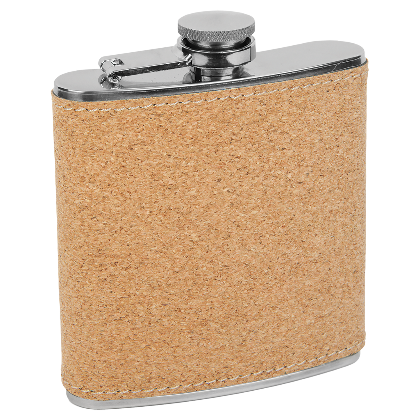 6 OZ CORK FLASK