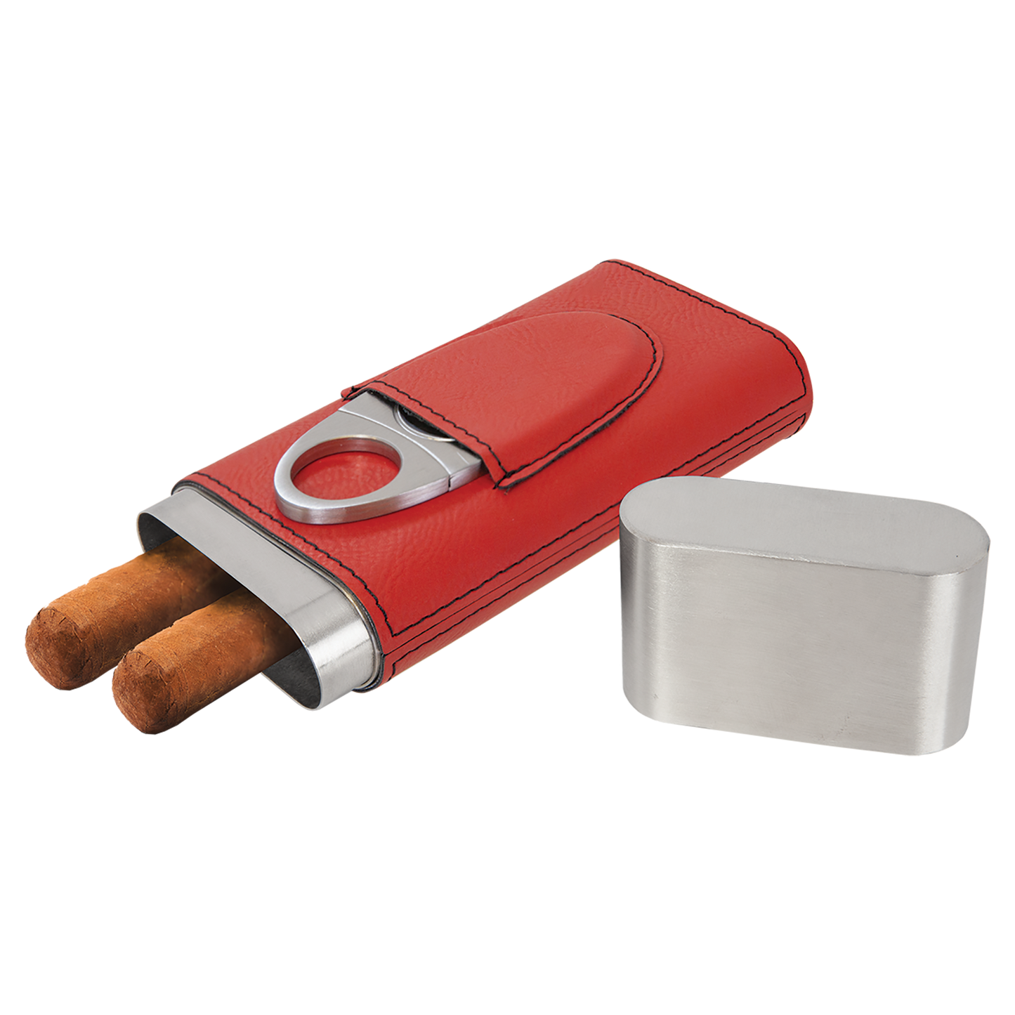 RED/BLK CIGAR CS W/CUTTER