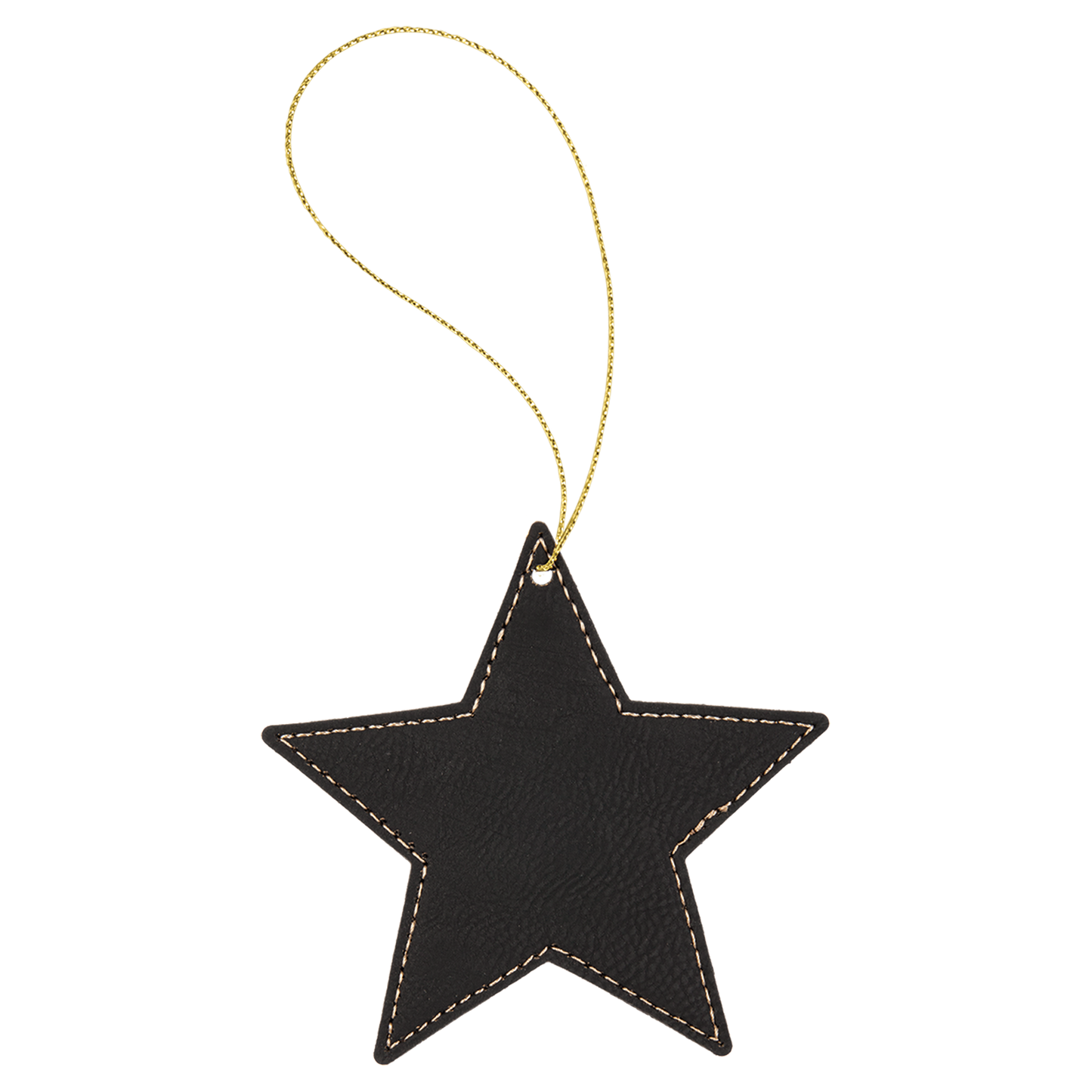 4X4 BLK/GLD STAR ORNAMENT