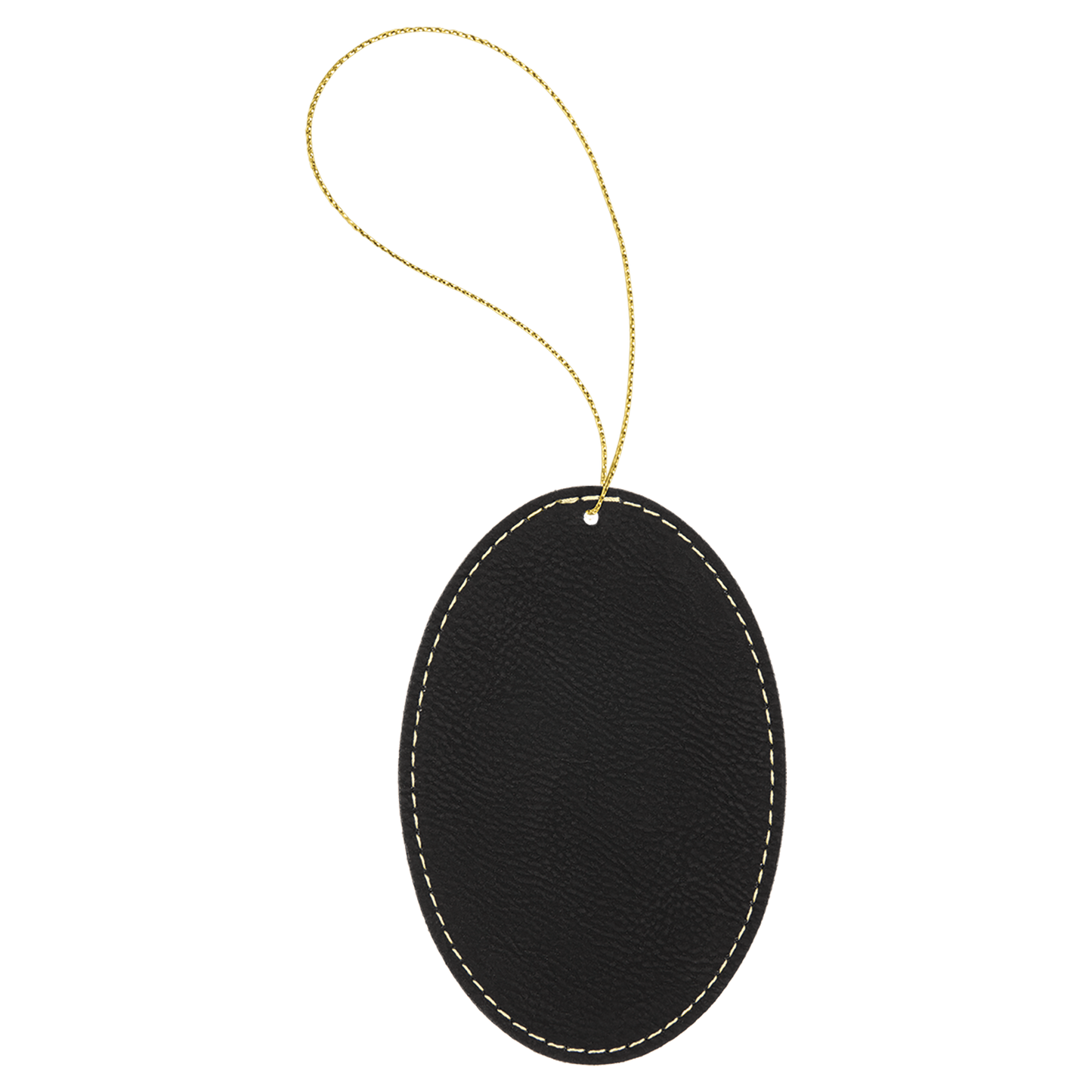 3X4.5"BLK/GLD OVL ORNAMNT