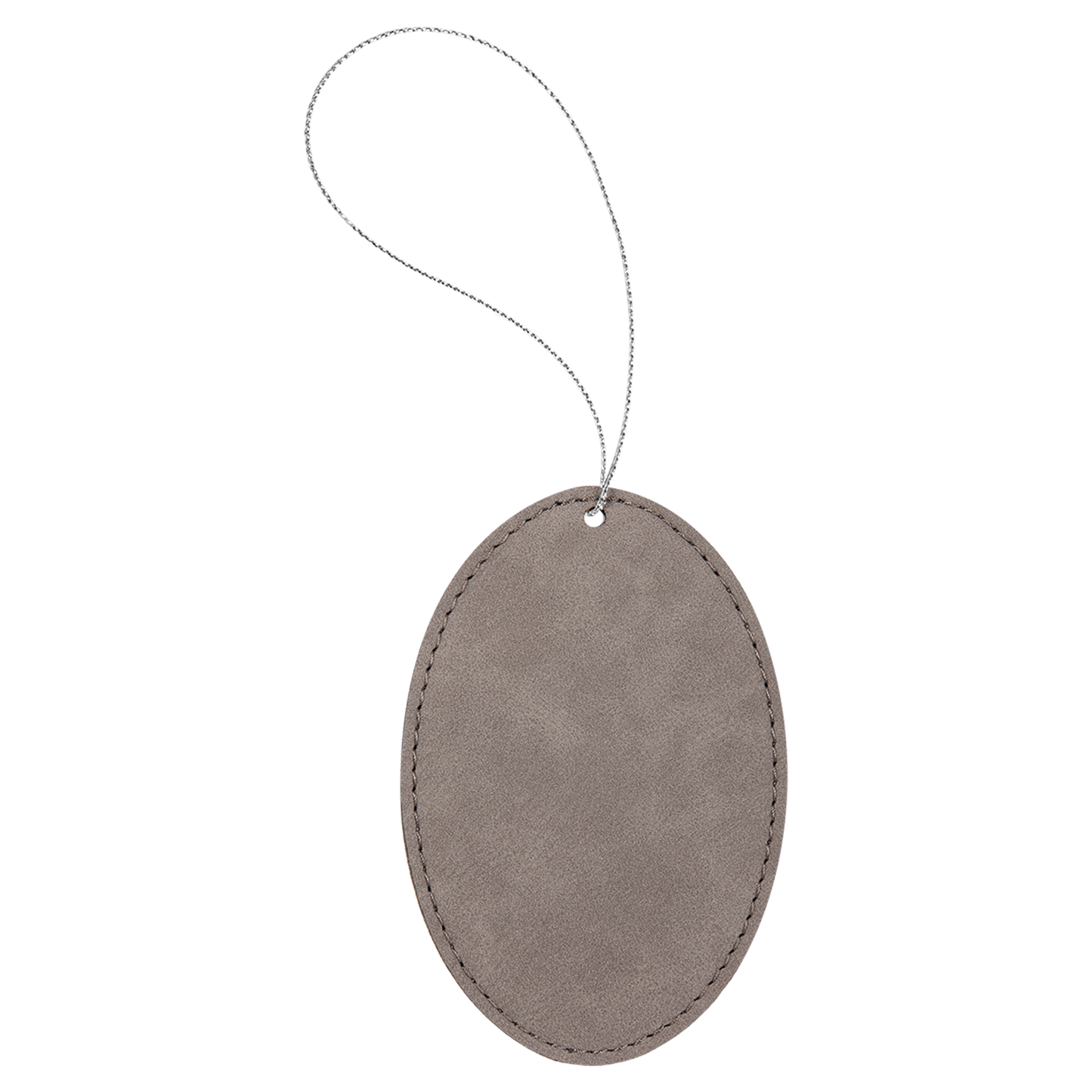 3X4.5" GRAY OVAL ORNAMENT
