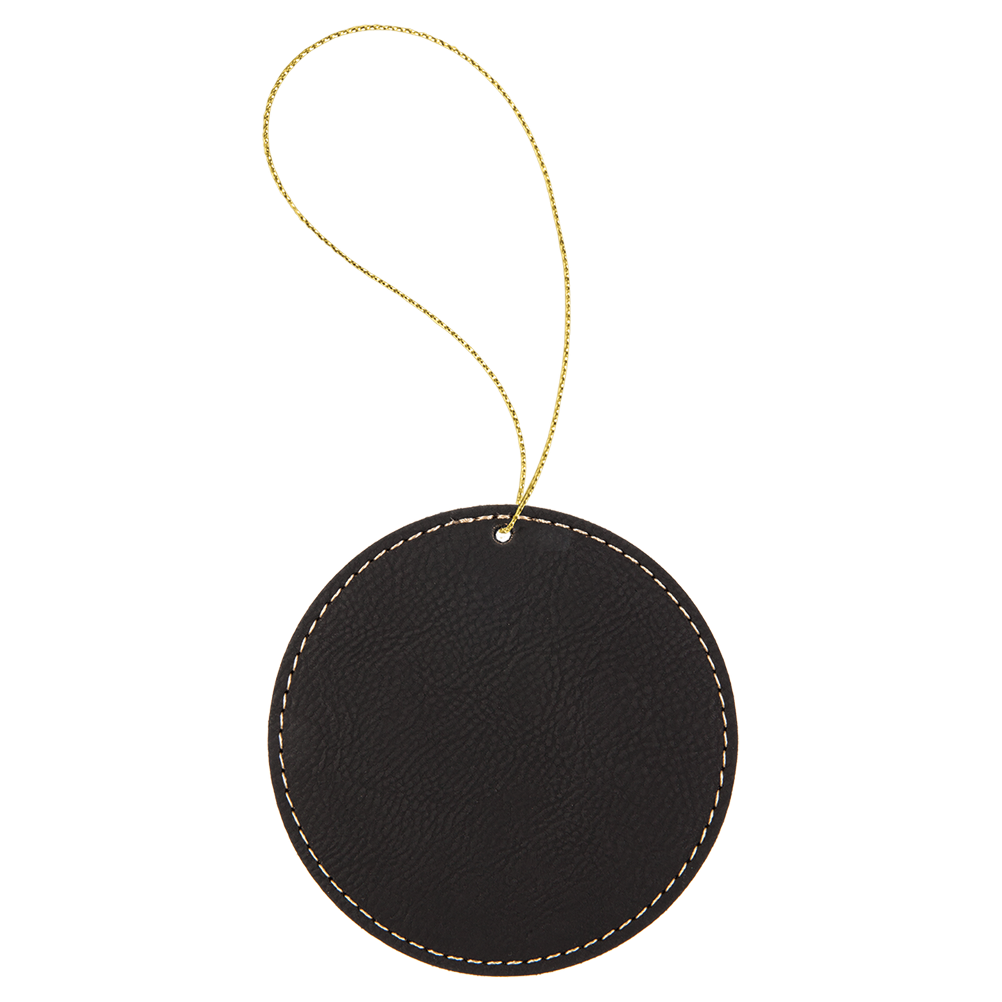 3.75"BLK/GLD RND ORNAMENT