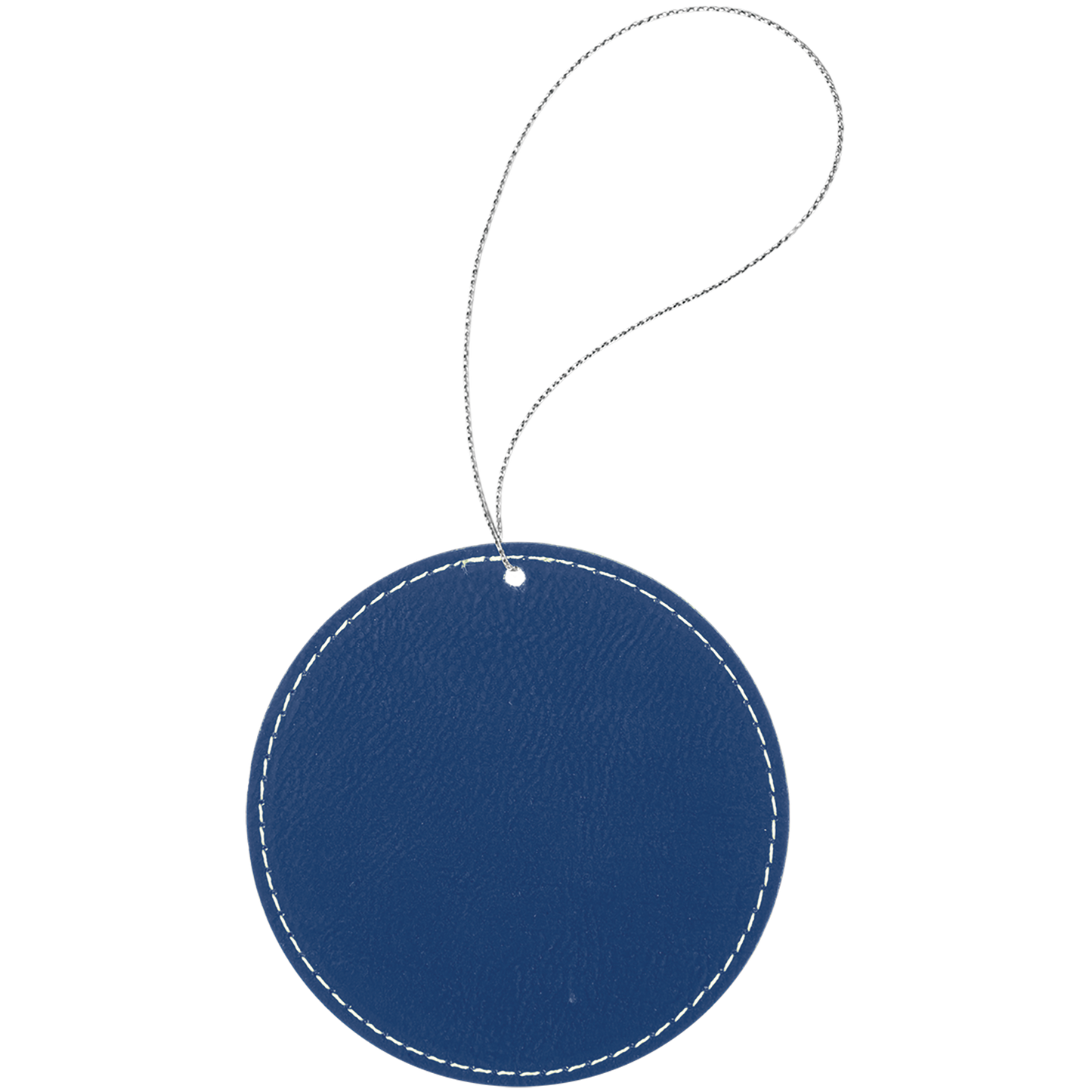 3.75" BLU/SLV RND ORNAMNT