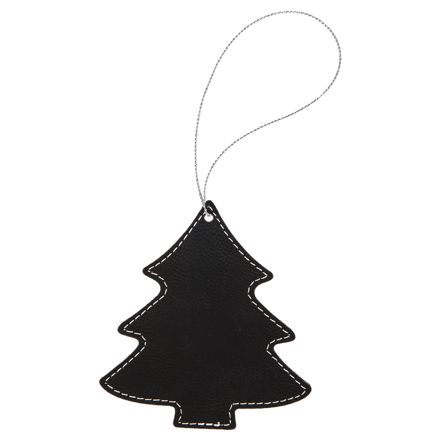 4X4.25BLK/SLV TREE ORNMNT