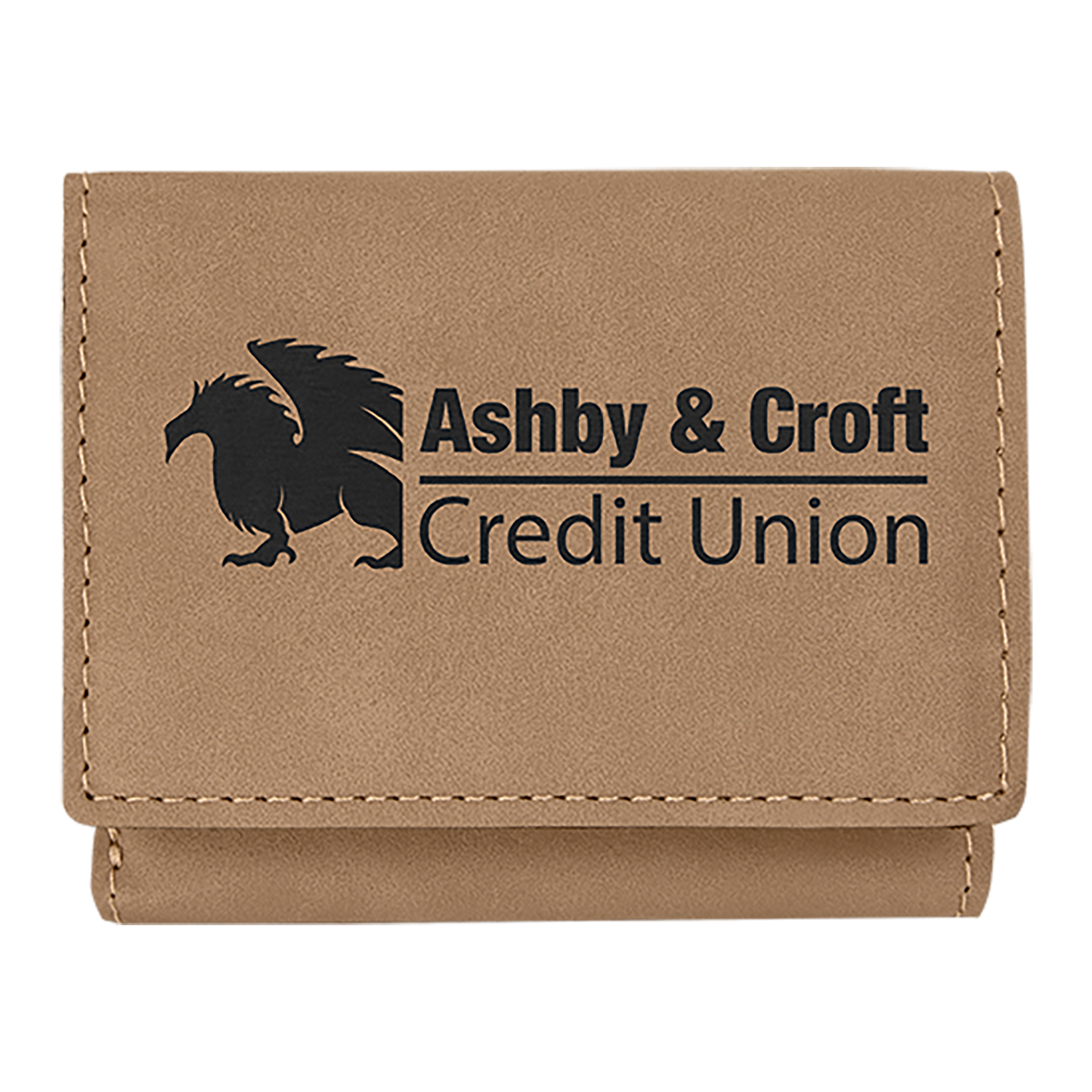 3X4 LT BRWN TRIFLD WALLET