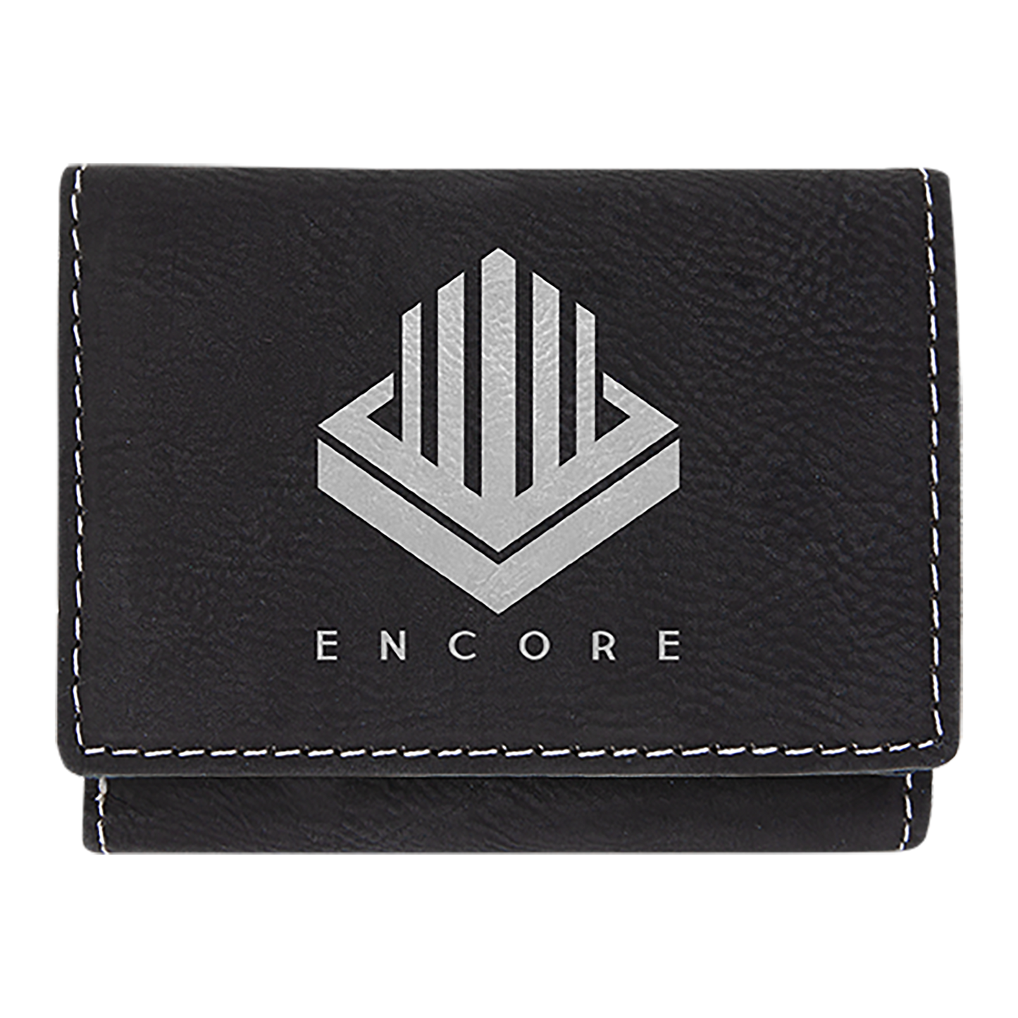 3X4 BLK/SLV TRIFLD WALLET