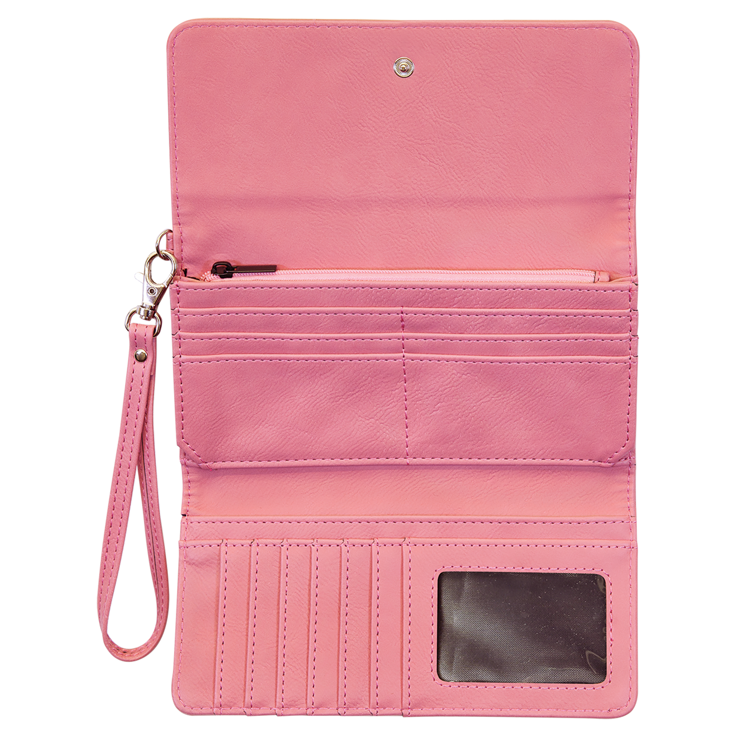 7.5X4 PINK WALLET W/STRAP