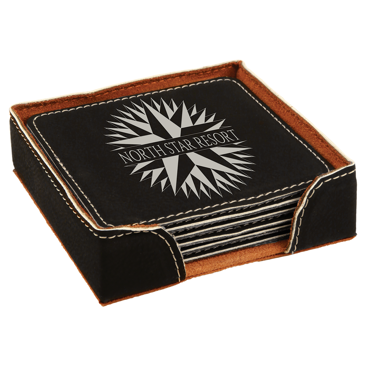 4X4SQR BLK/SLV COASTER ST