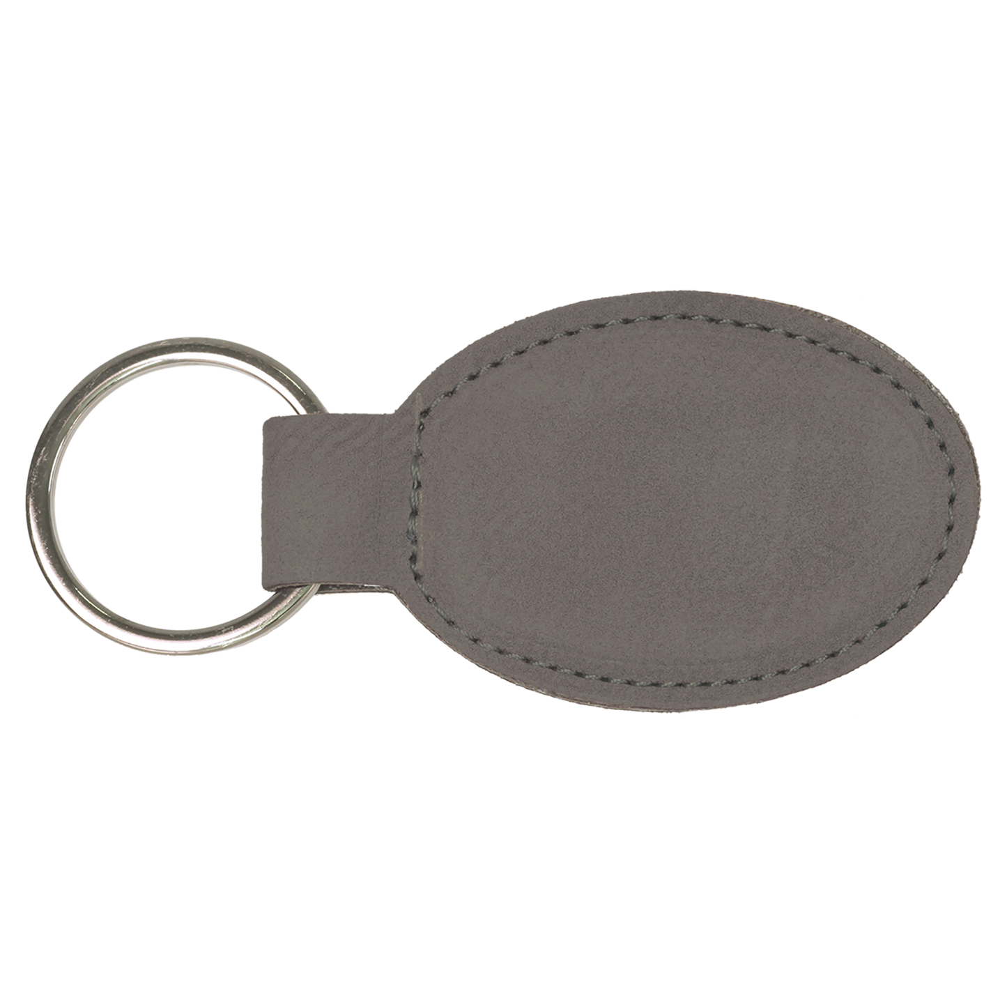 3X1.75 OVL GRAY KEYCHAIN