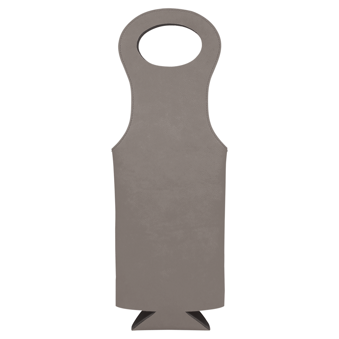 GRAY LSR LTHR WINE BAG