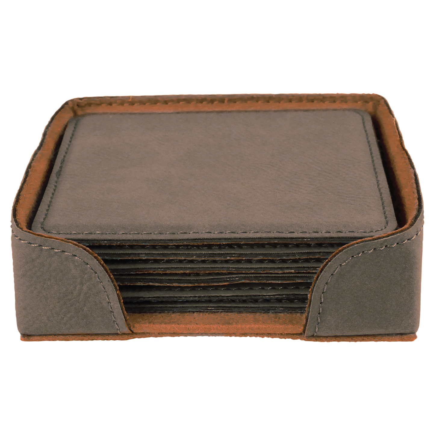 4X4 SQR GRAY COASTER SET