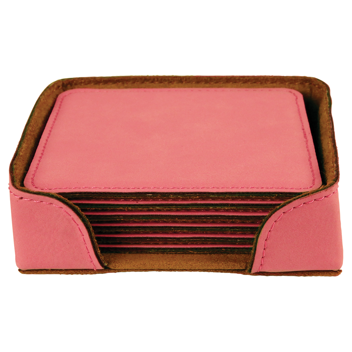 4X4 SQR PINK COASTER SET