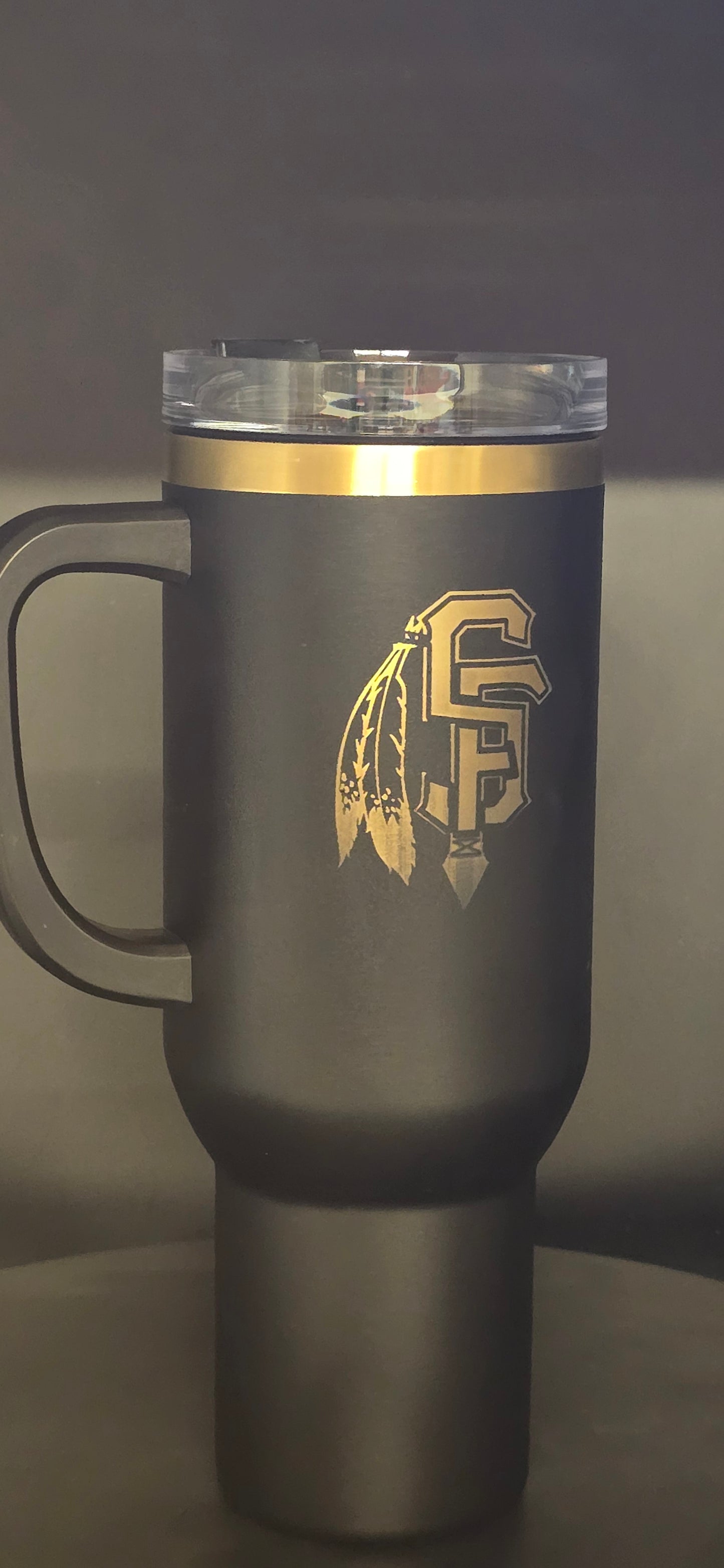 40 Oz Black Stainless Steel Tumbler