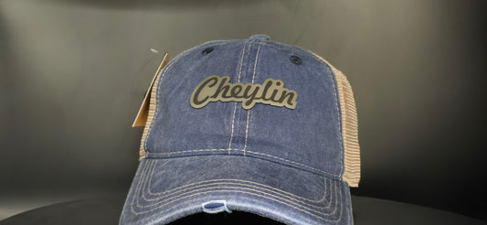 Cheylin Blue Distressed Hat