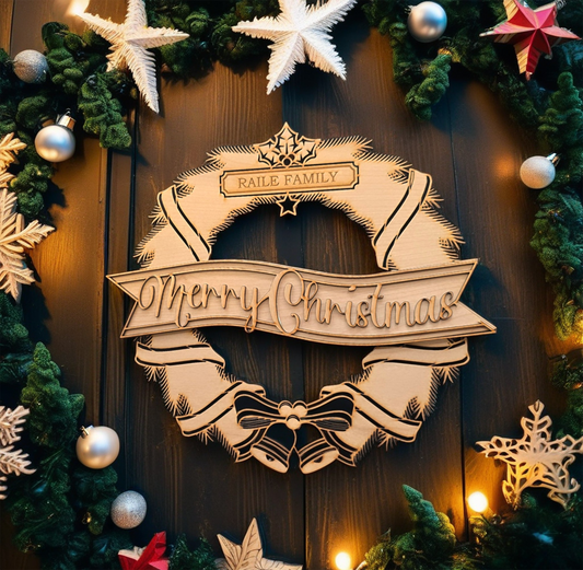 Wreath Door/Wall Wooden without Tree