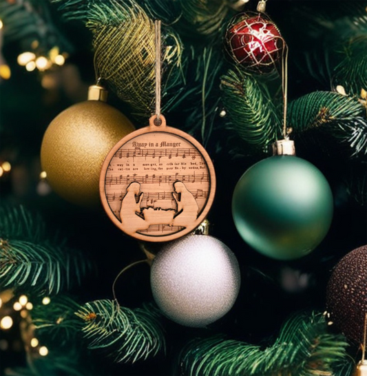 Hymn Away In A Manager Ornament