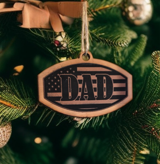 Leather Dad Ornament