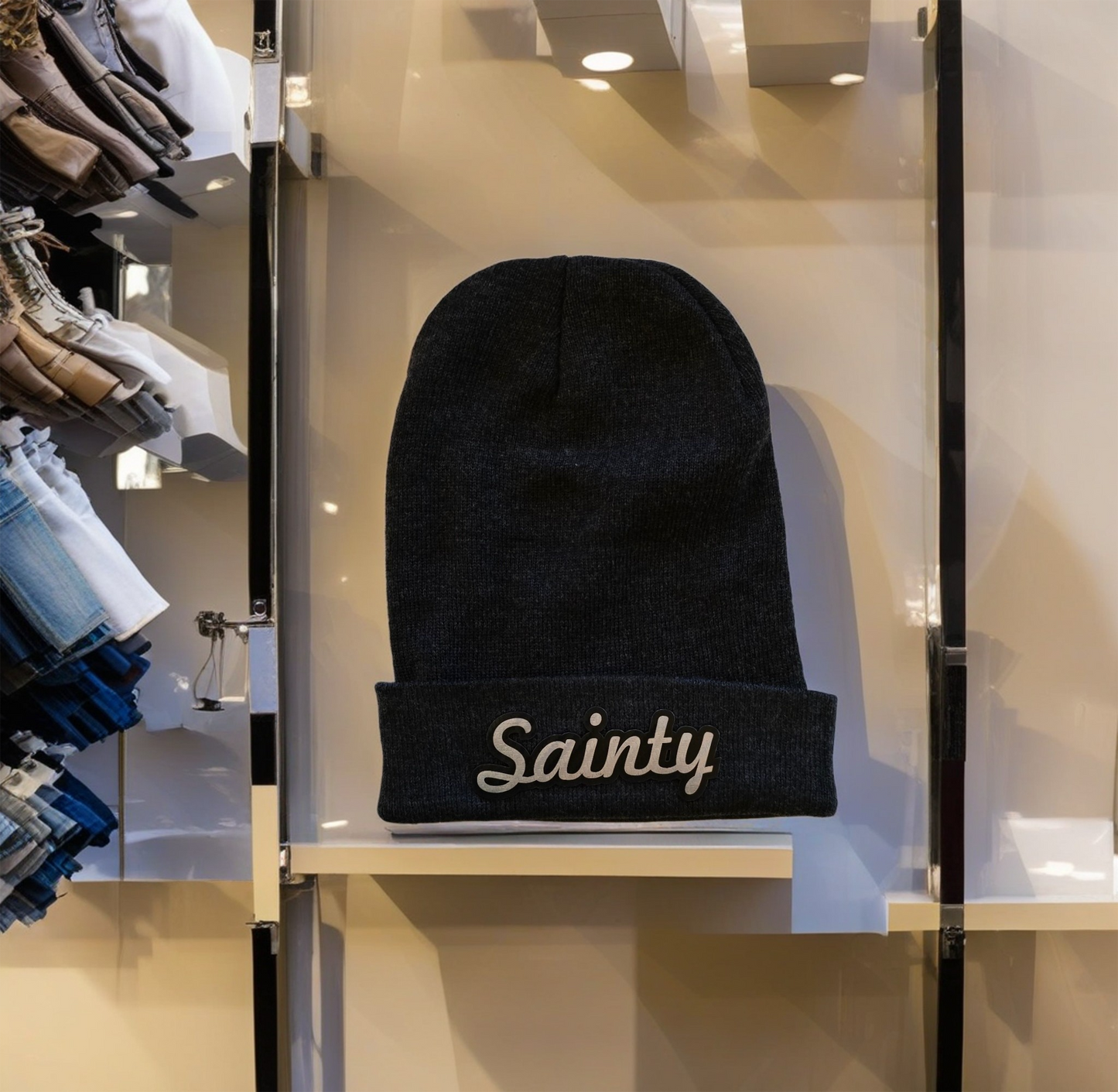 Beanie Charcoal Sainty