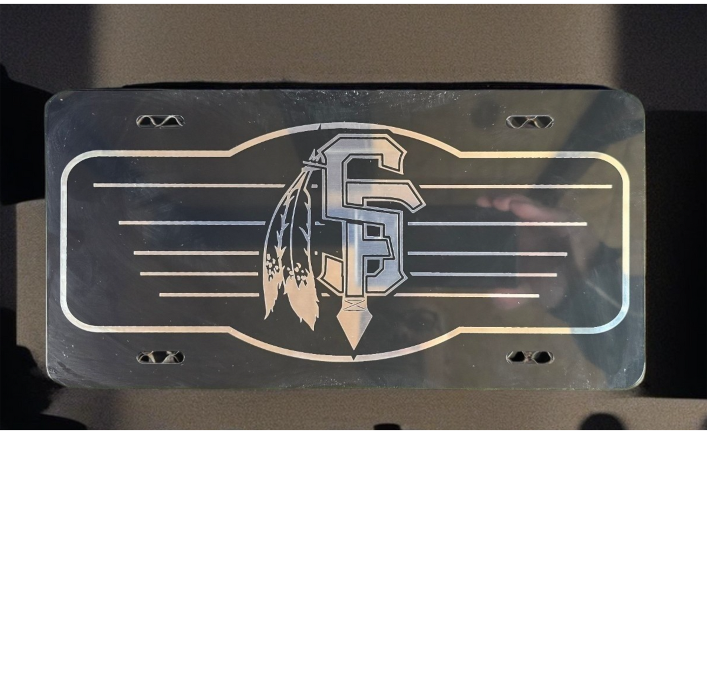 License Plate Black/Silver 1