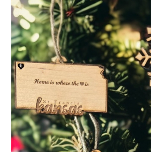 Ornament Home is where the heart is, St. Francis
