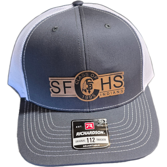 SFCHS Alumni Hat Charcoal/White/Saddle