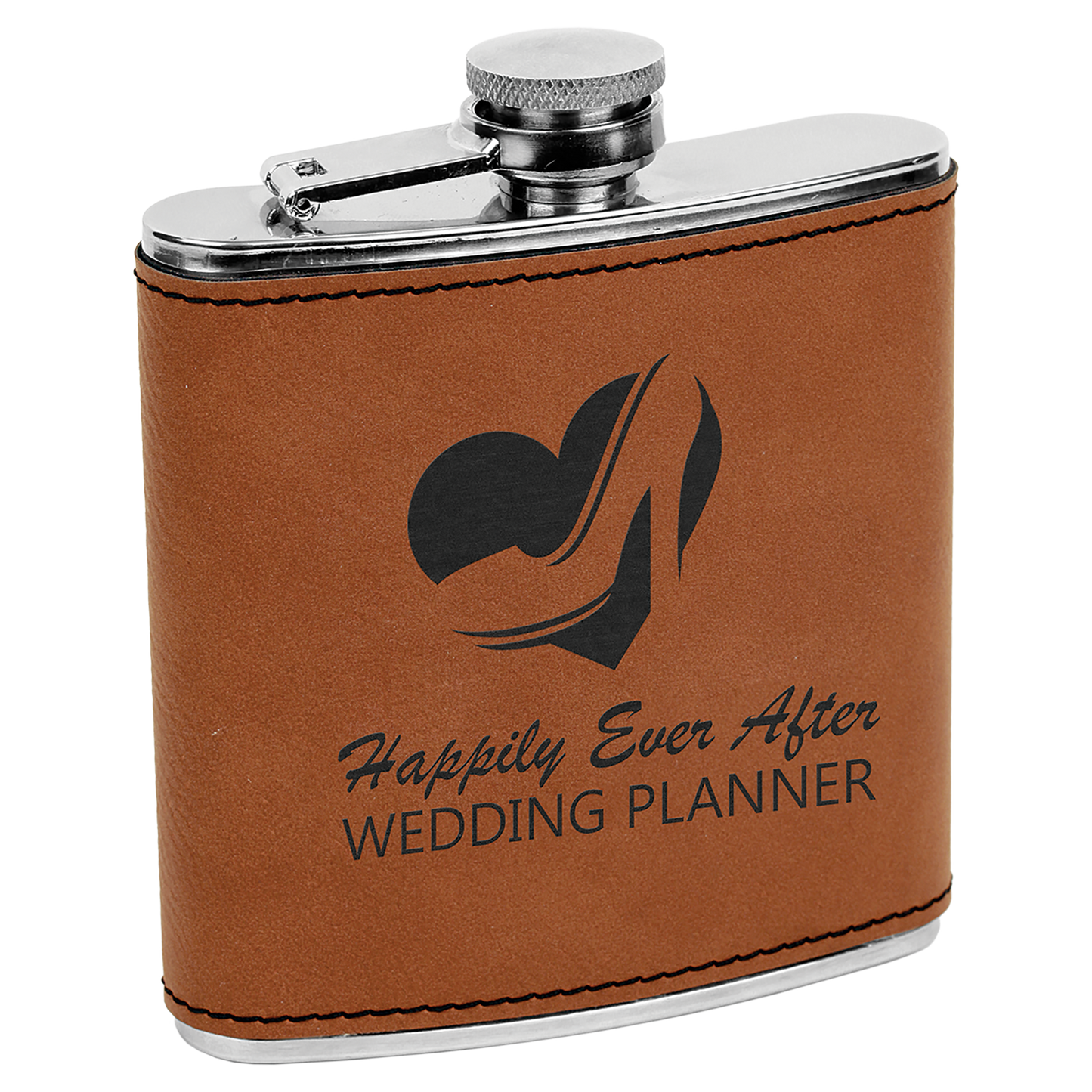 6 OZ RAWHIDE LTHR FLASK