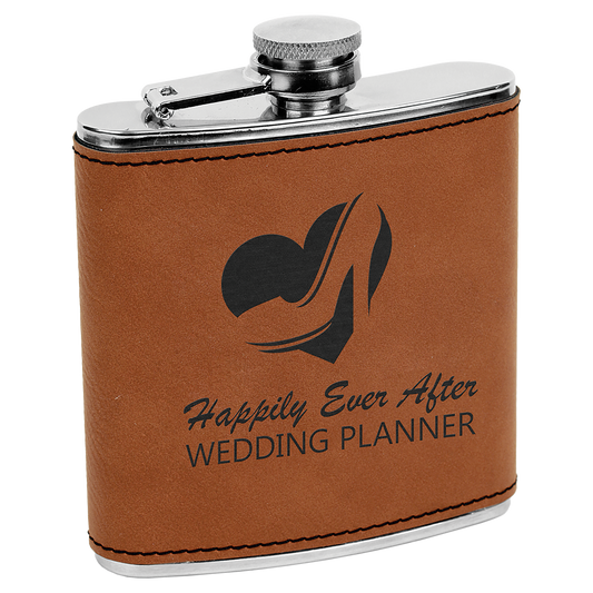 6 OZ RAWHIDE LTHR FLASK
