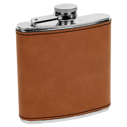 6 OZ RAWHIDE LTHR FLASK