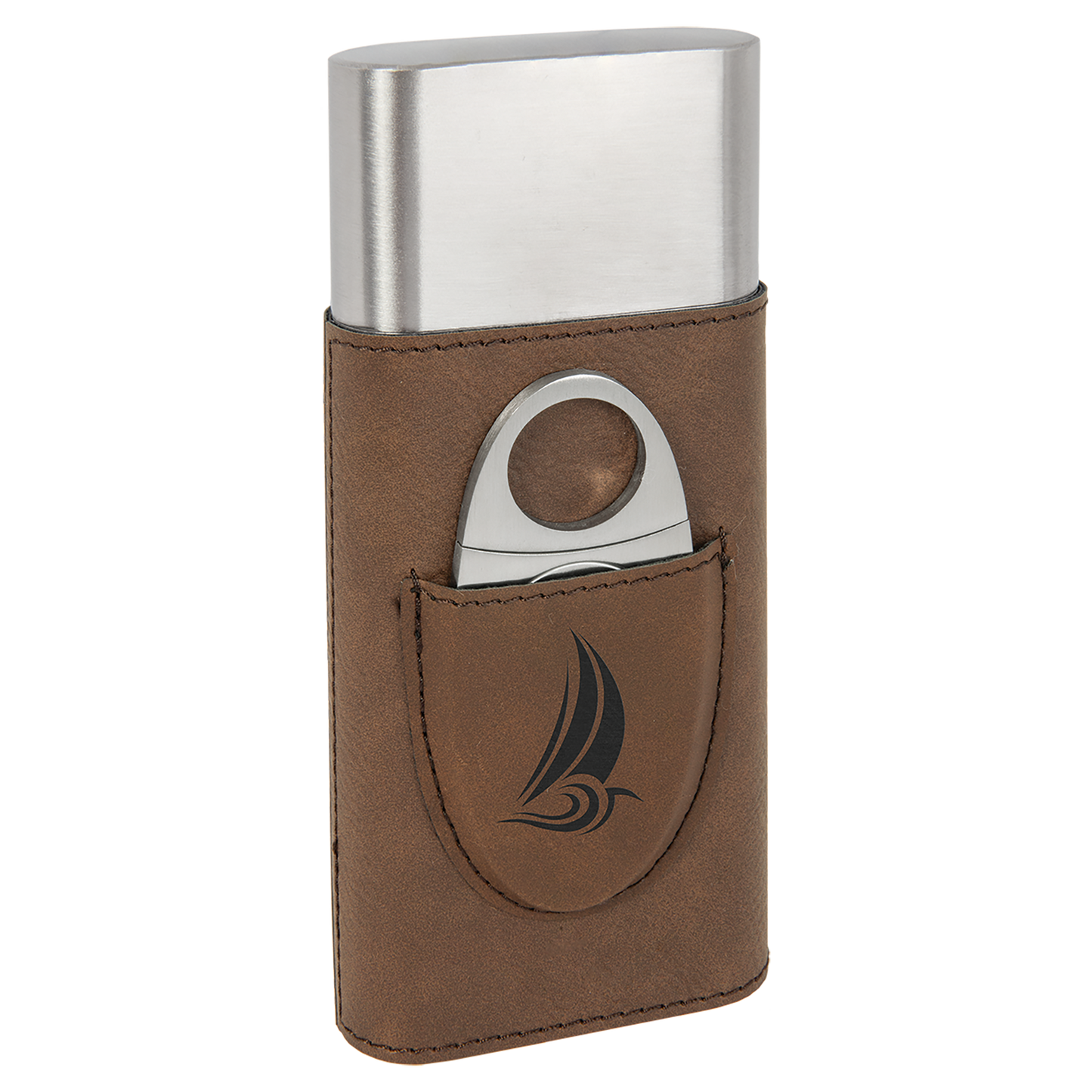 DK BRWN CIGAR CS W/CUTTER