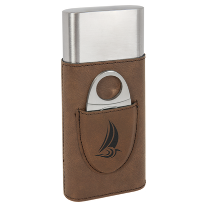 DK BRWN CIGAR CS W/CUTTER