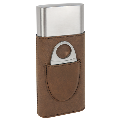 DK BRWN CIGAR CS W/CUTTER