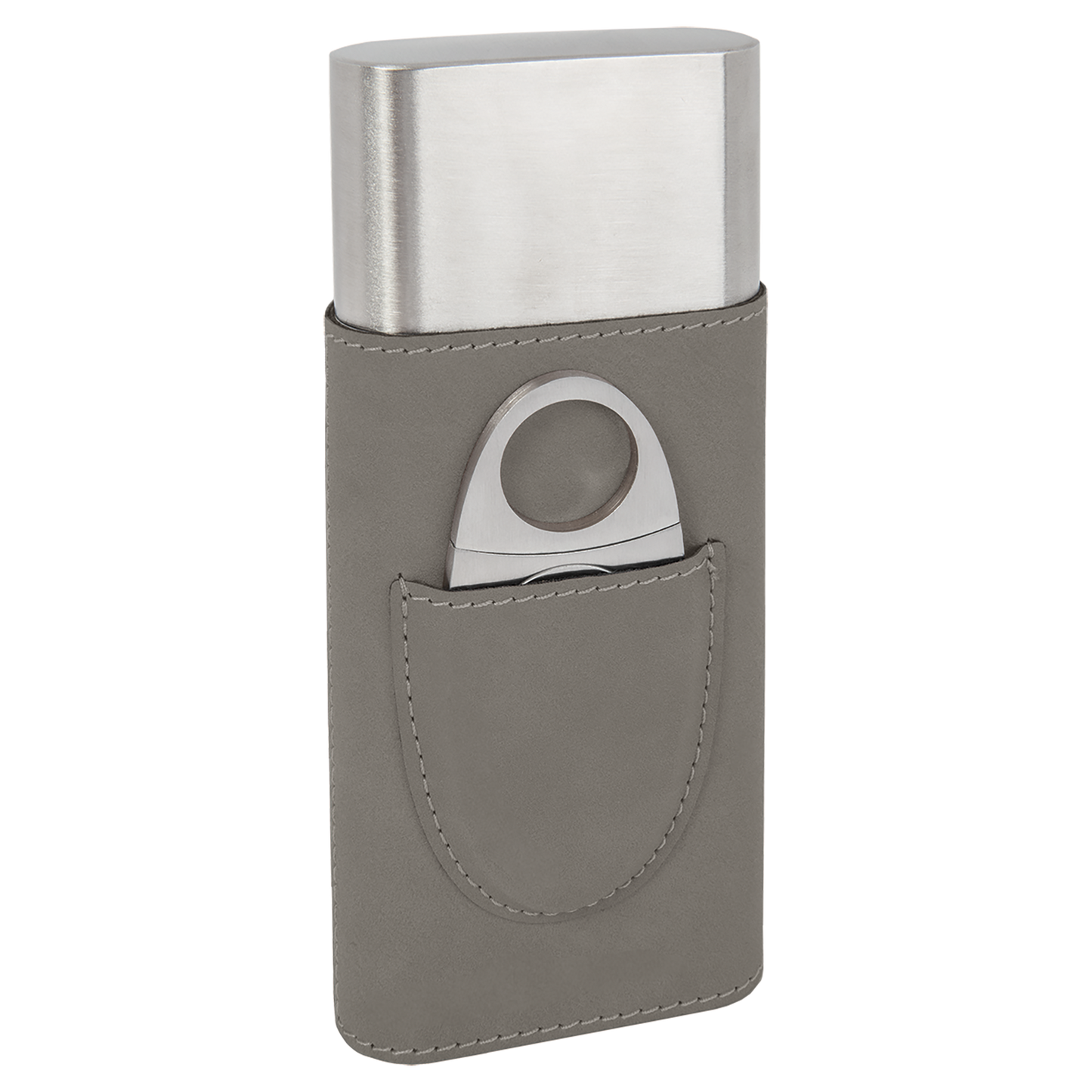GRAY CIGAR CASE W/CUTTER