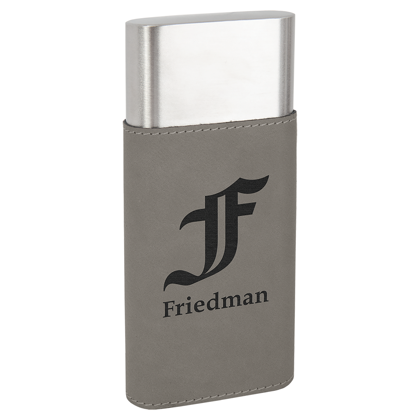 GRAY CIGAR CASE W/CUTTER