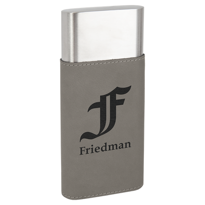 GRAY CIGAR CASE W/CUTTER