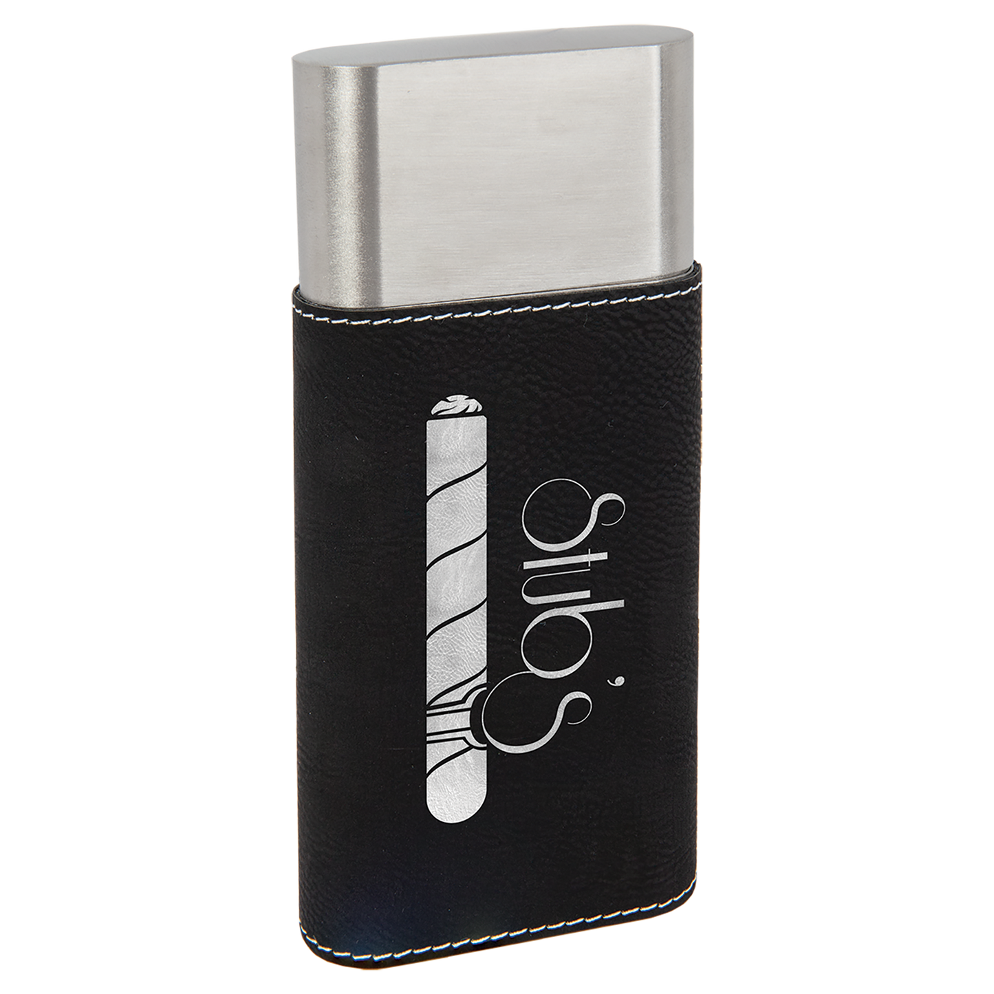 BLK/SLV CIGAR CS W/CUTTER