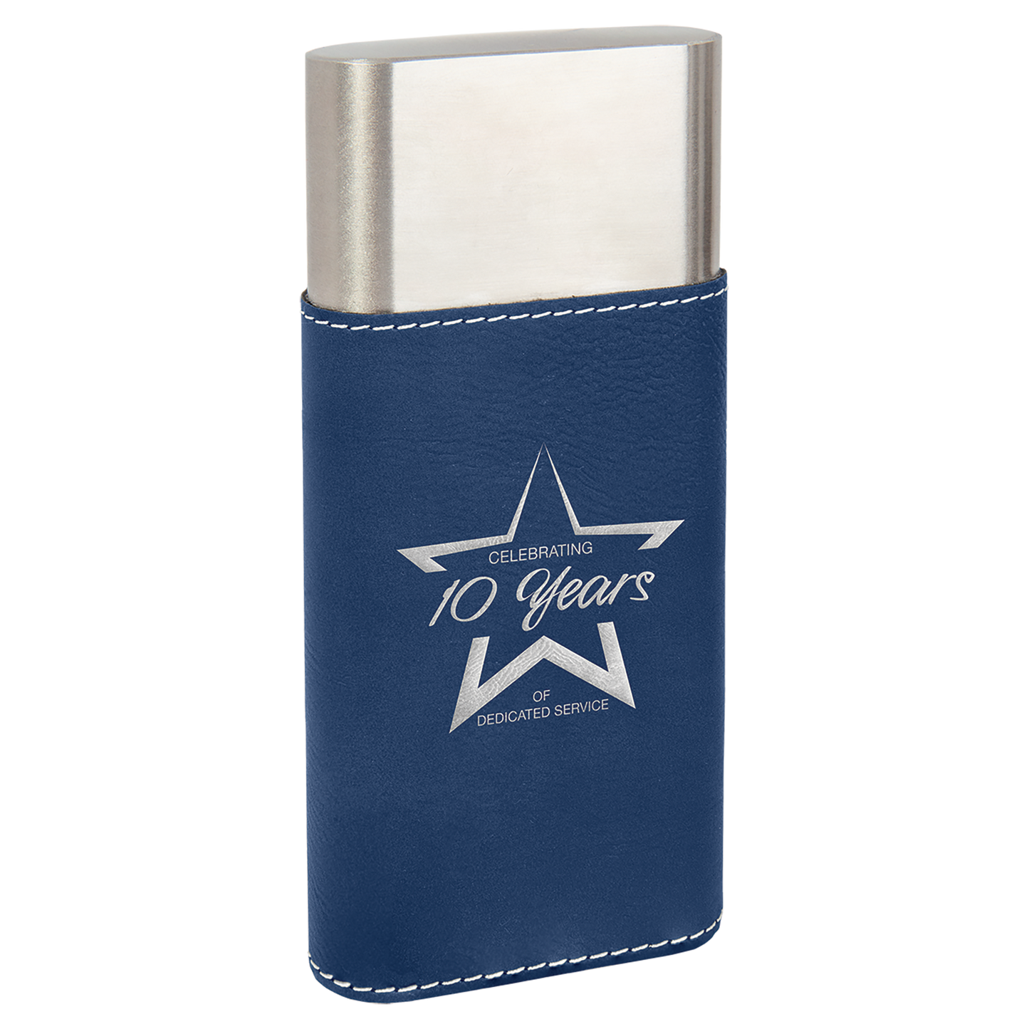 BLU/SLV CIGAR CS W/CUTTER