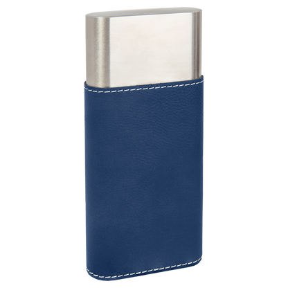 BLU/SLV CIGAR CS W/CUTTER