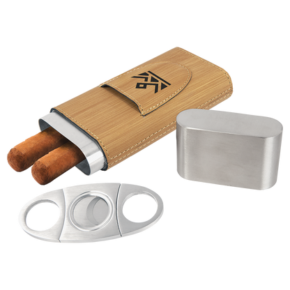 BAMBOO CIGAR CS W/CUTTER