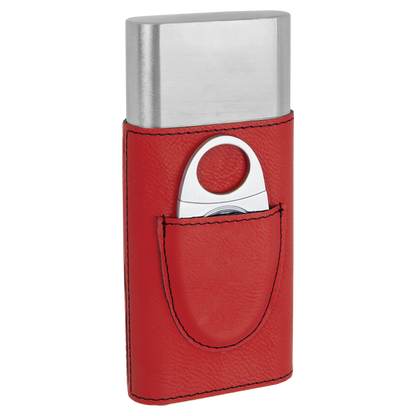 RED/BLK CIGAR CS W/CUTTER