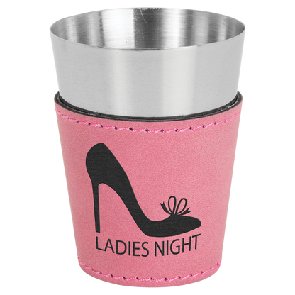2 OZ PINK SHOT GLASS
