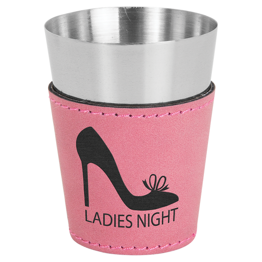 2 OZ PINK SHOT GLASS
