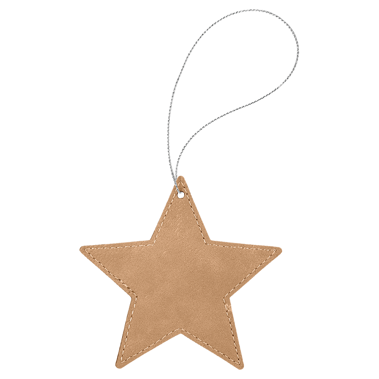 4X4 LT BRWN STAR ORNAMENT