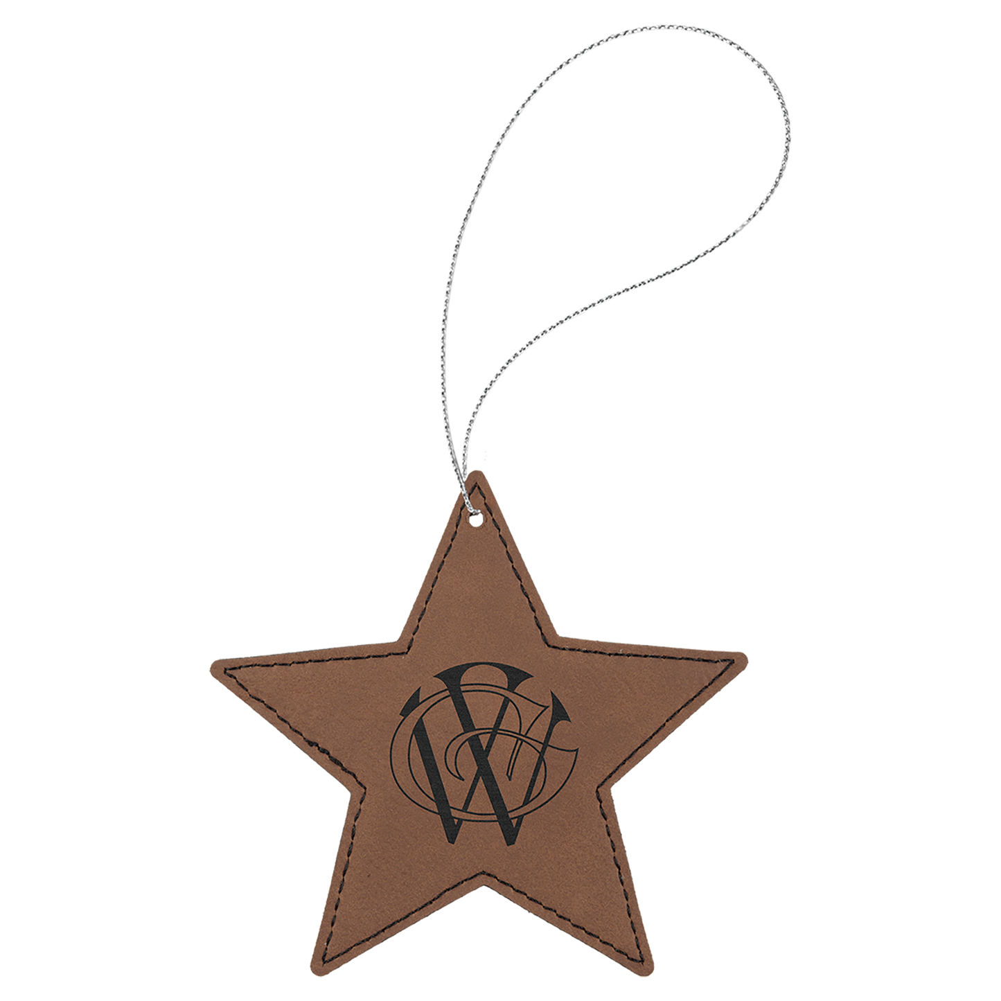 4X4 DK BRWN STAR ORNAMENT