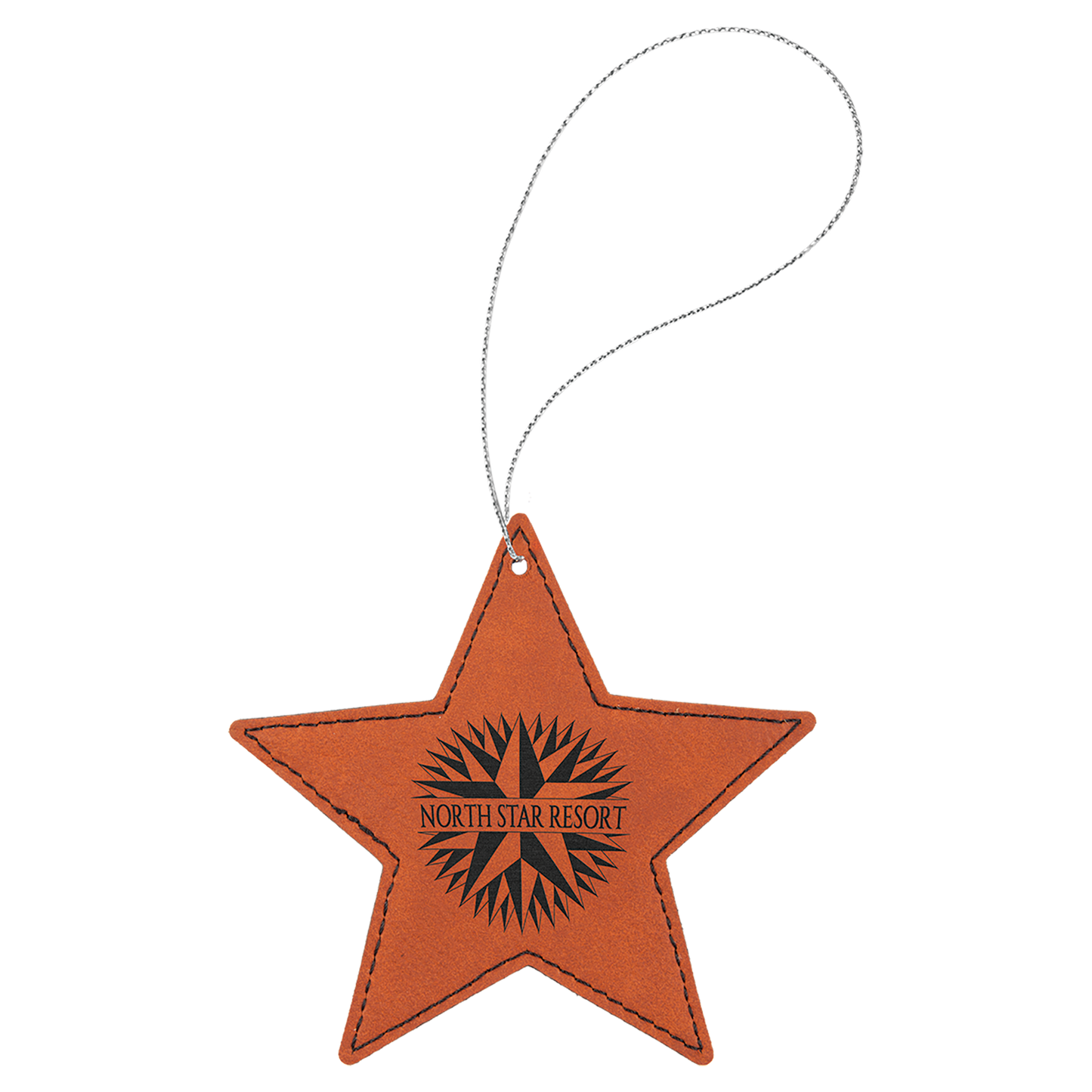 4X4 RAWHIDE STAR ORNAMENT