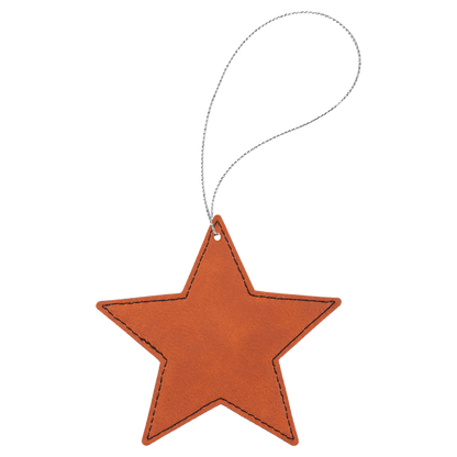 4X4 RAWHIDE STAR ORNAMENT