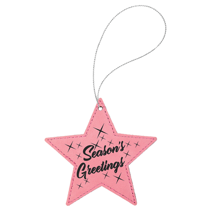 4X4 PINK STAR ORNAMENT