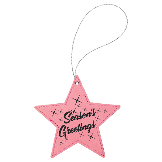 4X4 PINK STAR ORNAMENT