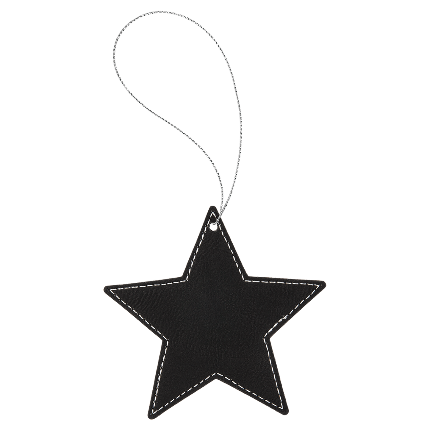 4X4 BLK/SLV STAR ORNAMENT