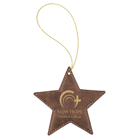 4X4 RSTC/GLD STAR ORNAMNT
